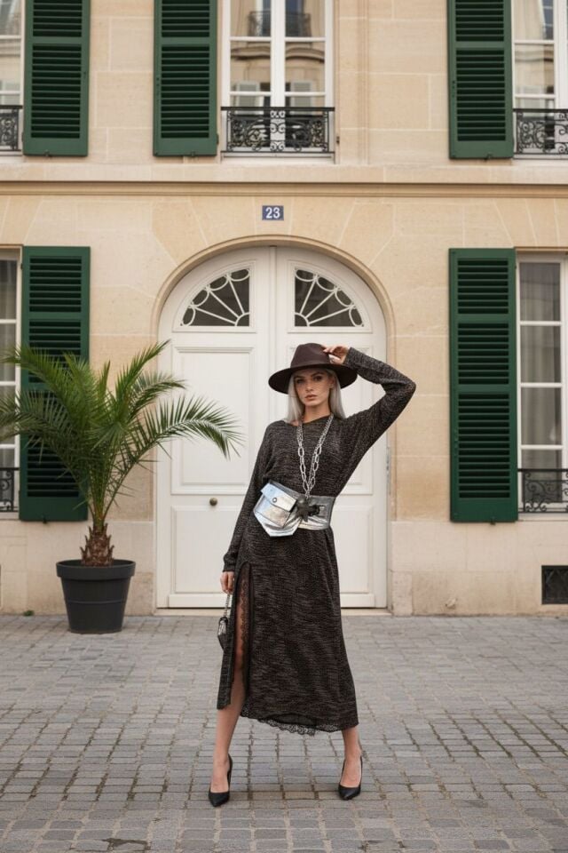 Urban Flow Knit Dress