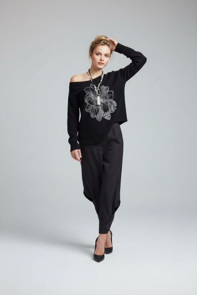 Iconic Black Button Pants – Yeni Sezon