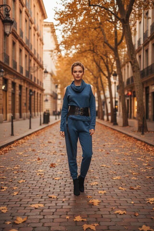 Soft Drape Relax Pantolon İndigo