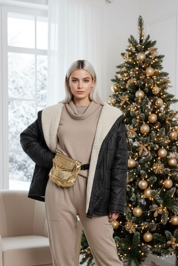 DoubleWarm Sherpa Mont – Haki