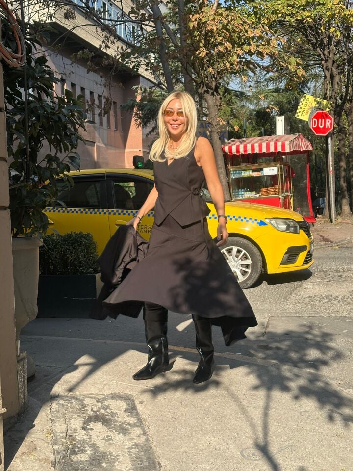 Urban Zip Çam Etek – Siyah