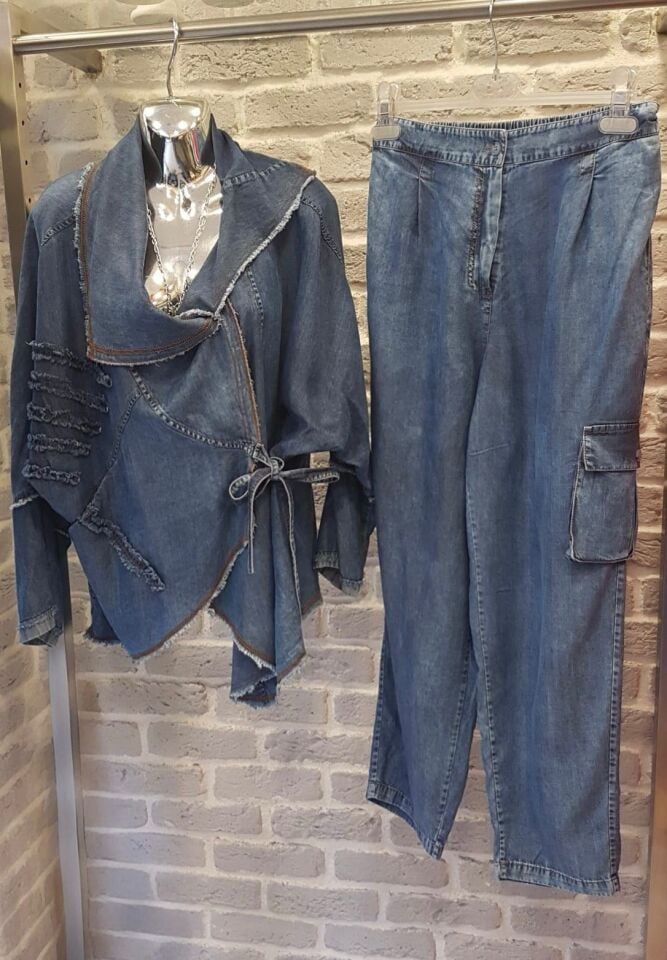 Indigo Comfort Flow – Lastikli Tencel Pantolon