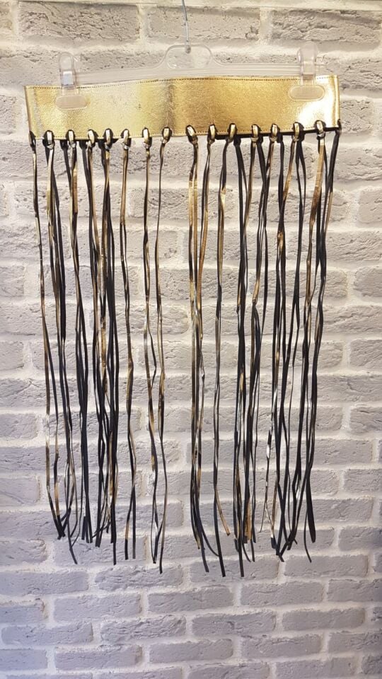 Baskılı Püsküllü Kordon Kemer