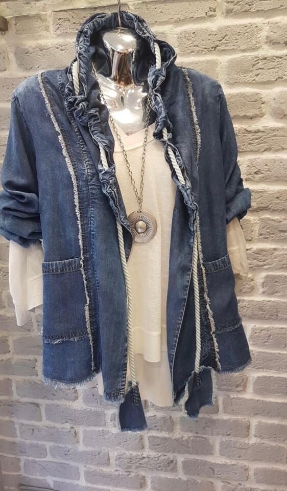 Luxe Tencel Kordonlu Ceket