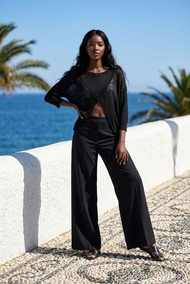 Comfort Flow Yarasa Kol Triko Tunik