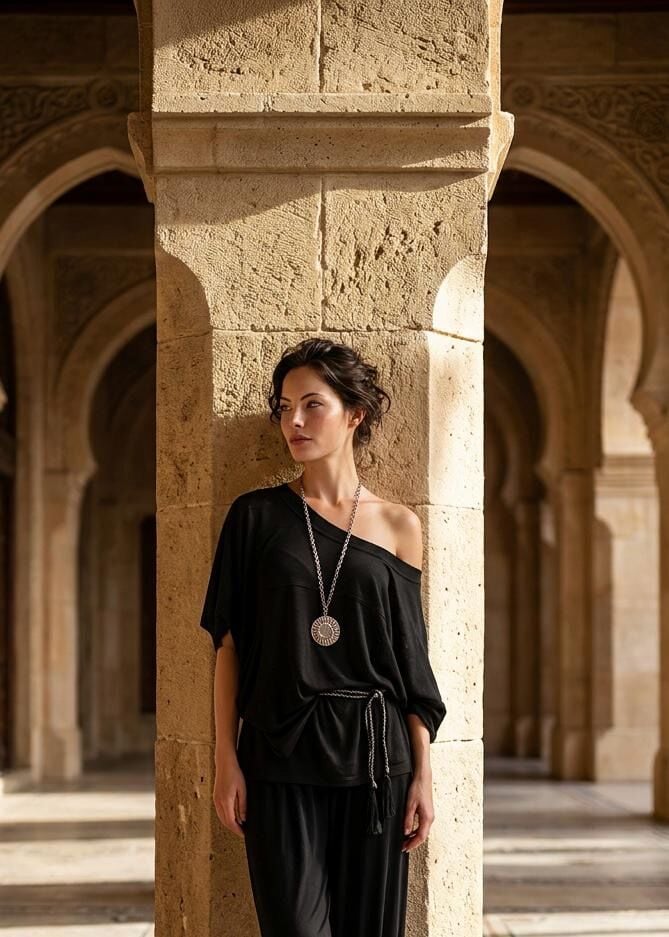 Örme Triko Üstten Cepli Tunik