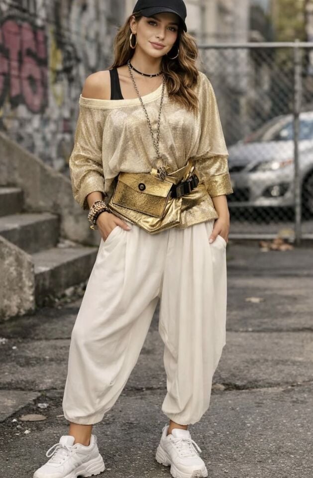 Çantalı Baskılı Kemer