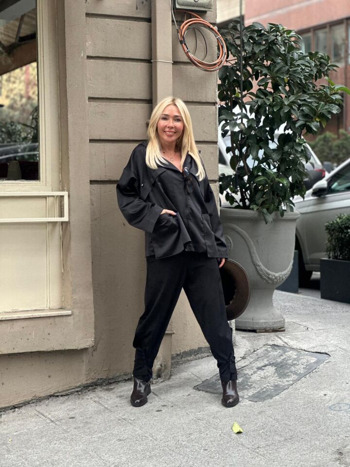 Düğmeli Paça Pantolon