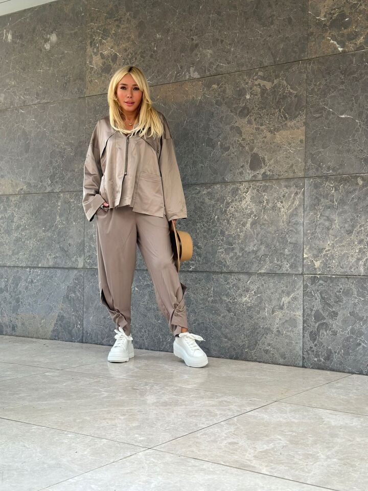 Düğmeli Paça Pantolon