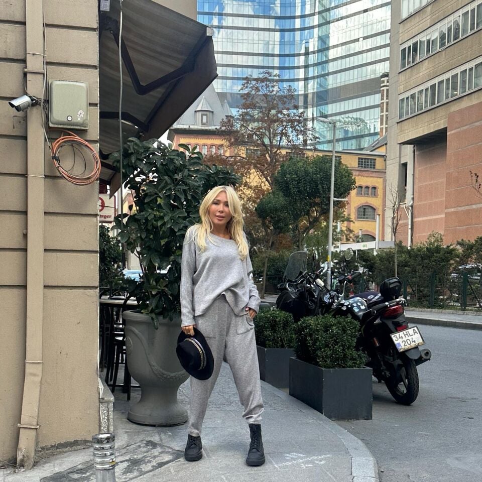 ANGORA PANTOLON GRİ