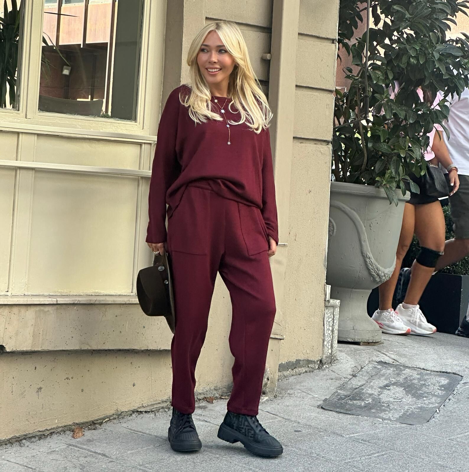 ANGORA  PANTOLON BORDO