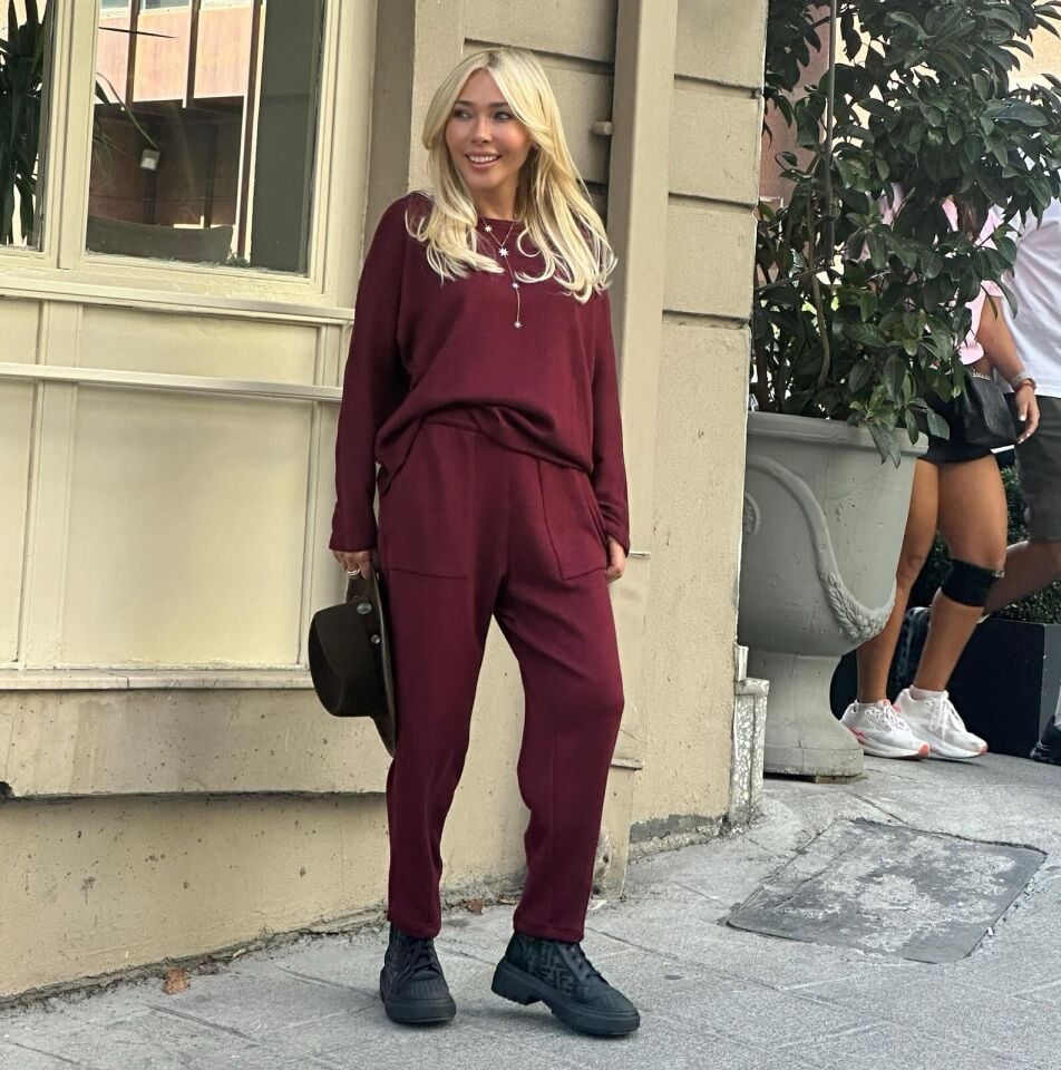 ANGORA  PANTOLON BORDO